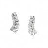  10KW Reflection Earrings w/ Round Cut Diamond .15ctw