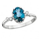 K38 Royal Blue Topaz Ring