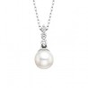 K41 Pearl and Diamond Pendant