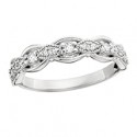 14KW Vintage Style Diamond Ring 1/4tw