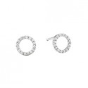10KW and Diamonds Sweeties Halo Earrings .16tdw