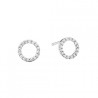 10KW and Diamonds Sweeties Halo Earrings .16tdw