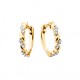   10KY and Diamonds Sweeties Hoop Earrings .09tdw