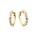   10KY and Diamonds Sweeties Hoop Earrings .09tdw