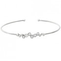 Z10 SS Bubble Cuff Bracelet w/ CZs