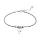 g158 Sterling Dangle Cross Bracelet