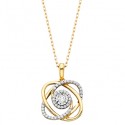K30Y 10KY "Embraceable You" Diamond Pendant 1/5tw