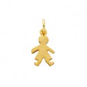 K101 SS Gold Plate Boy Charm