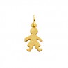 K101 SS Gold Plate Boy Charm