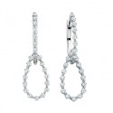 M71 14kw Diamond Hoops w/ Pear Drops