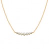 M2Y 14ky 7 Diamond Necklace 1/4ctw 