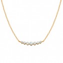 M3Y 14ky " 7 Diamond Necklace 1/2ctw 