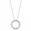M9 14kw Circle of Love Diamond Pendant 1ctw  