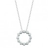 M9 14kw Circle of Love Diamond Pendant 1ctw  
