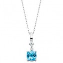 M13 10kw Blue Topaz Pendant