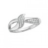 M20 .11tw Diamond Leaf Ring