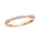 M36 Rose Gold Diamond Finished Ring .09tw  