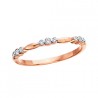 M36 Rose Gold Diamond Finished Ring .09tw  