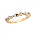 M37 Gold Heart Stackable Ring