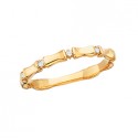 M39 10ky Bamboo Diamond Ring .05tw 