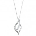 M43 14kw Diamond Journey Pendant .33tw 