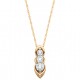 M48 Reg 1275.00 14TT 3 diamond pendant 