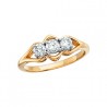 Z190 14TT 3 stone ring 