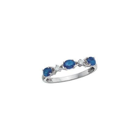 M53 Reg 975.00 10KW sapph & diamond band  