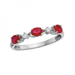 M54 Reg 975.00 10KW ruby &  diamond band 
