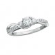 M59S  14KW 3 stone engagement ring semi mount