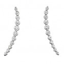 P2 14K Cascading Diamond Earrings 1/2 ct tw