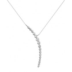 P3 14k Cascading Diamond Necklace 1/4tw Reg $1350.00