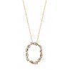 Z123 10ky Diamond Oval Twist Pendant