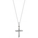 P22  14KW Diamond Cross Pendant