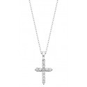 P23 14KW Diamond Cross Pendant