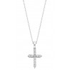 P23 14KW Diamond Cross Pendant