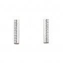 P43 10kw Vertical Diamond Bar Earrings .13tw  