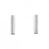 P43 10kw Vertical Diamond Bar Earrings .13tw  