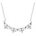 P77 SS CZ 2 in 1 Silver Necklace