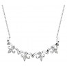 P77 SS CZ 2 in 1 Silver Necklace