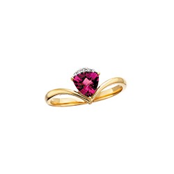 R84 Rhodolite & Diamond Ring 