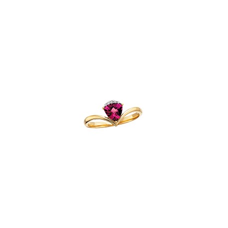 R84 Rhodolite & Diamond Ring 