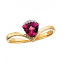 R84 Rhodolite & Diamond Ring 