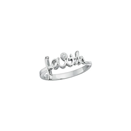 M74 Sterling "Faith" ring