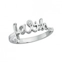 M74 Sterling "Faith" ring