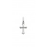 k128 Silver Cross Charm