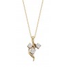 R8 14KY 3 Stone Pendant 1/2TW