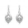 S135 SS DI DANCER EARRINGS .05TW