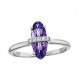 S124 14KW VL AMETHYST RING.05TDW