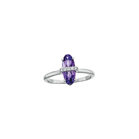 S124 14KW VL AMETHYST RING.05TDW
